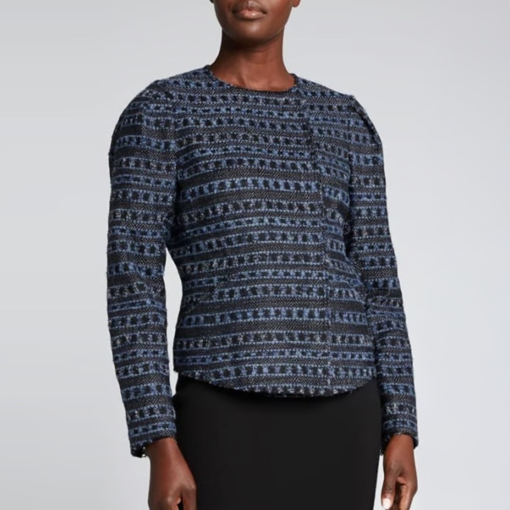 KOBI HALPERIN - Andrea Collarless Jacket - Indigo Multi